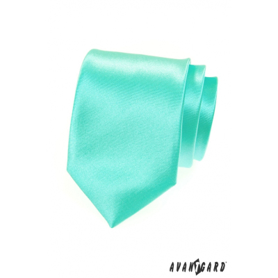 Cravată mentă netedă pentru bărbați