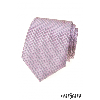 Cravata roz cu model modern