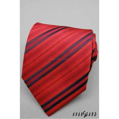 Cravată cu dungi roșii