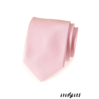Cravata LUX structurata roz pentru barbati