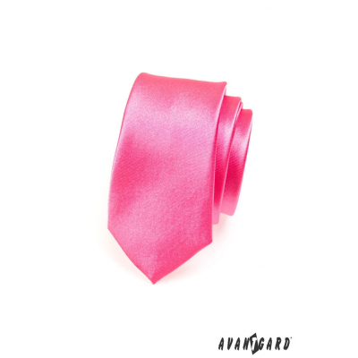 Cravată îngustă roz fucsia