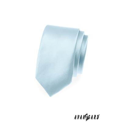 Cravată îngustă albastră