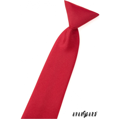 Cravată de băiat roșu mat