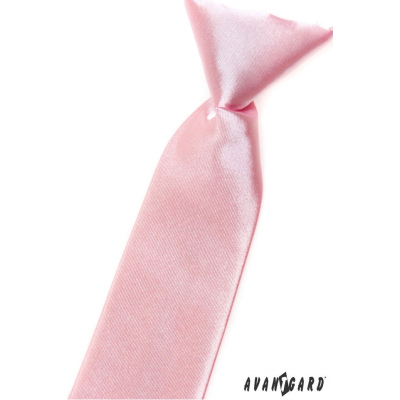 Cravata bebelusi roz deschis lucios