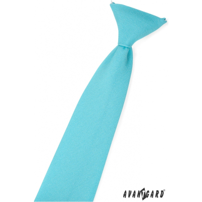 Cravată pentru băiat, turcoaz mat