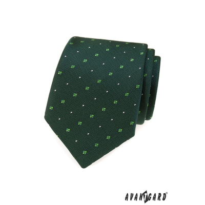 Cravata verde cu model
