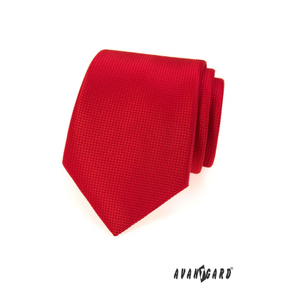 Cravata rosie pentru barbati cu structura