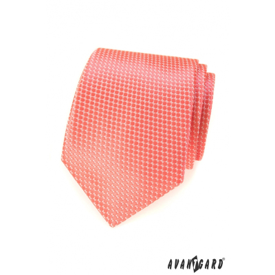Cravată somon cu model obișnuit