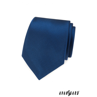Cravata albastra cu model matlasat