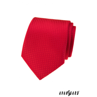 Cravata rosie cu structura