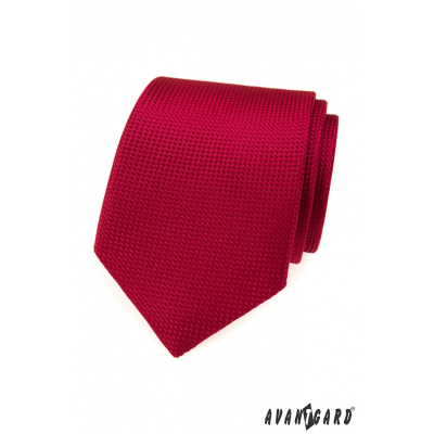Cravata rosie cu model matlasat