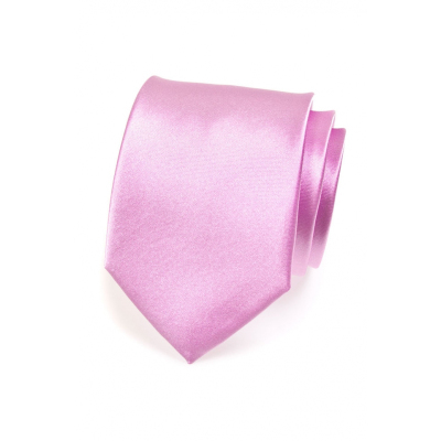 Cravată strălucitoare într-o singură culoare Liliac
