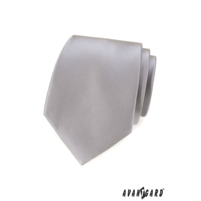 Cravată clasică gri pentru bărbați