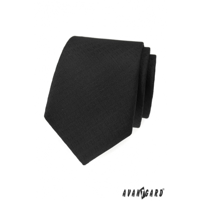 Cravata Avantgard neagra structurata
