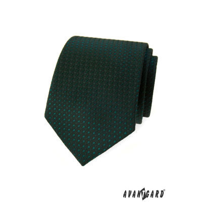 Cravata verde inchis cu model stralucitor
