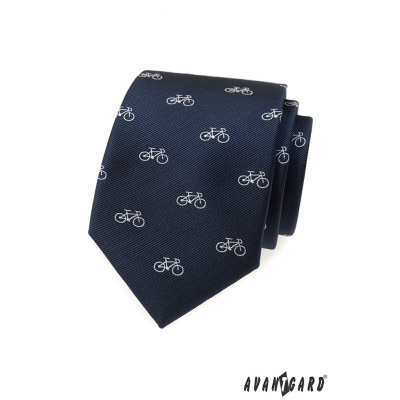 Cravată pentru bărbați cu model de bicicletă