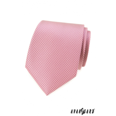 Cravata roz cu puncte minuscule