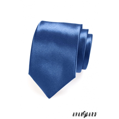 Cravata regala lucioasa albastra