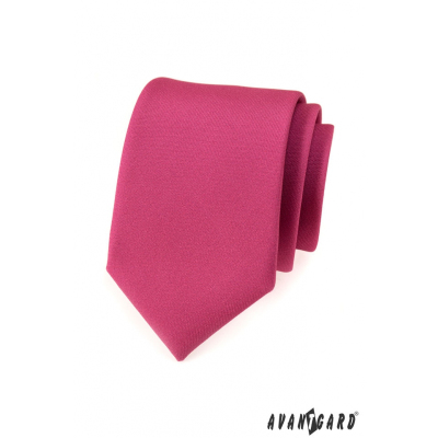 Cravata fucsia cu design mat