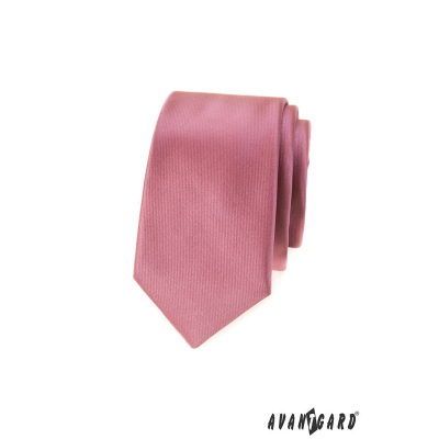 Cravată îngustă roz veche