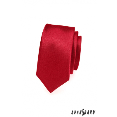 Cravată roșie netedă într-o singură culoare