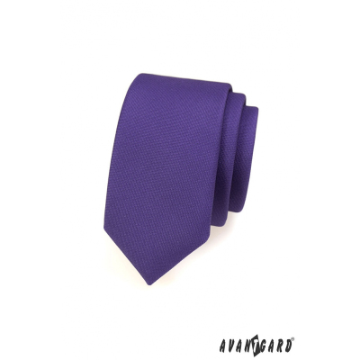 Cravată îngustă, violet închis