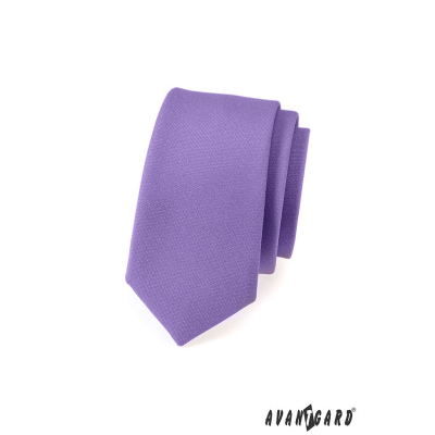 Cravată îngustă violet deschis