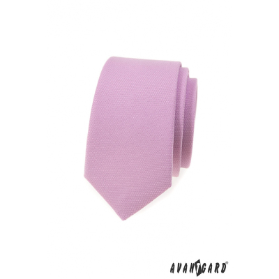 Cravată îngustă de culoare liliac