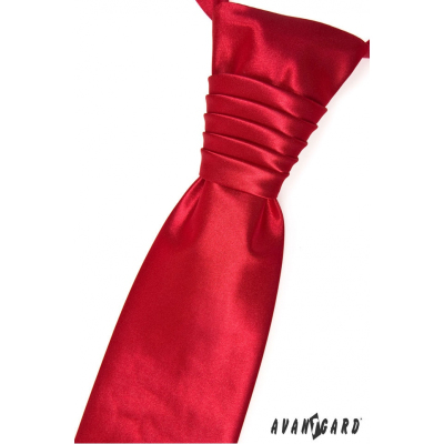 Cravată de nuntă roșie netedă