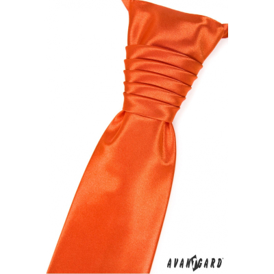 Cravată de nuntă portocalie distinctivă