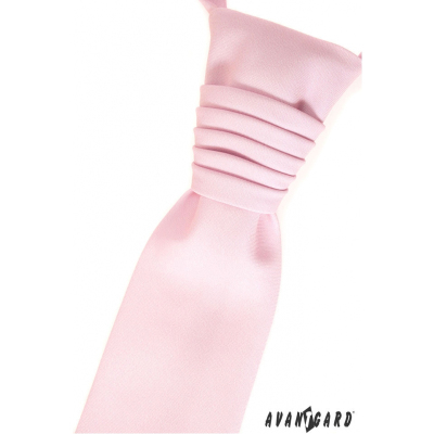 Cravata de nunta roz mat