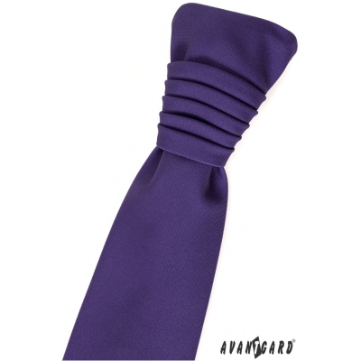 Cravată de nuntă franceză violet închis