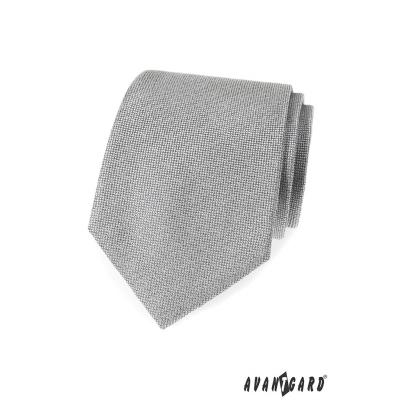 Cravata barbati gri cu structura