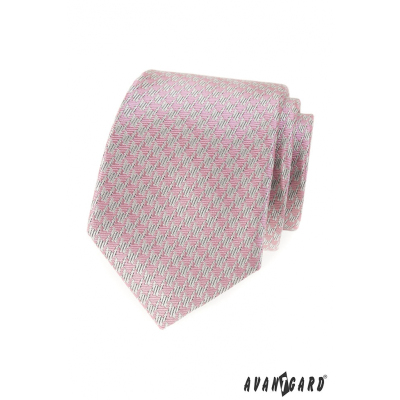 Cravata barbateasca cu model roz