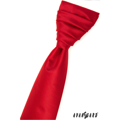 Cravata franceză structurată roșie