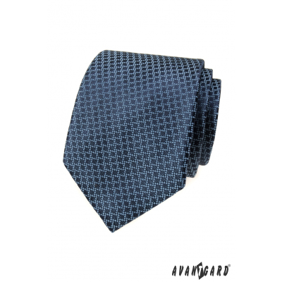 Cravata albastra cu un model