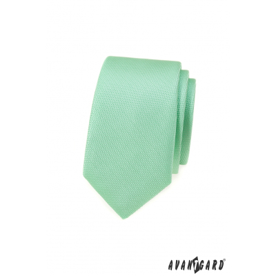 Cravată îngustă verde mentă