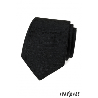 Cravata neagra cu model