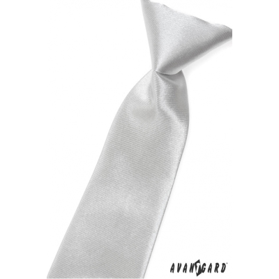 Cravata pentru bebelusi argintiu lucios