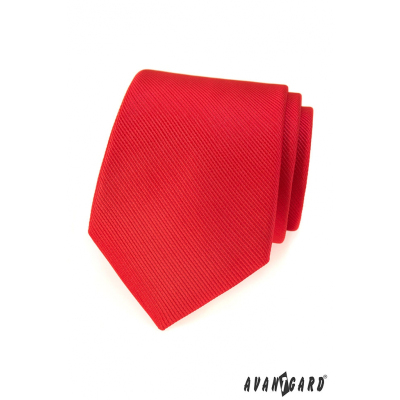 Cravata rosie Avantgard cu o structura fina