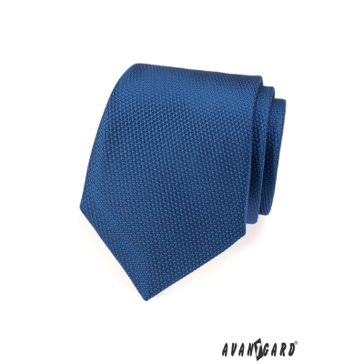 Cravată albastră, triunghiuri mici