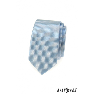 Cravată îngustă albastru pal
