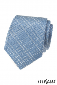 Cravată albastru deschis cu model țesut