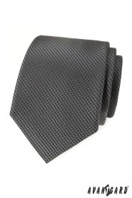 Cravata barbati gri cu textura