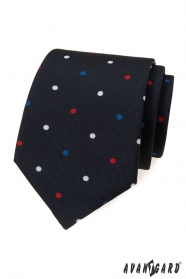 Cravată cu buline colorate