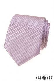 Cravata roz cu model modern