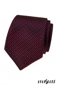 Cravata burgundy cu model colorat