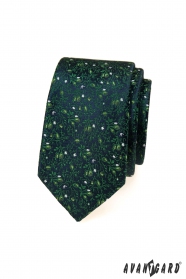 Cravata florala verde