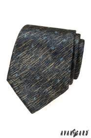 Cravată pestriță albastru-galben