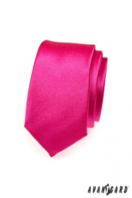 Cravată fucsia îngustă pentru bărbați